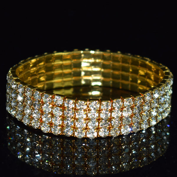 Elastic Diamante Bracelets