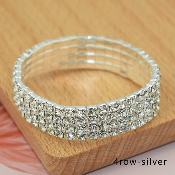 Elastic Diamante Bracelets
