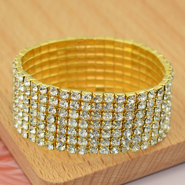 Elastic Diamante Bracelets