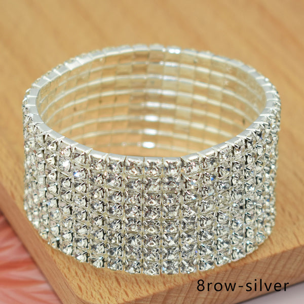 Elastic Diamante Bracelets
