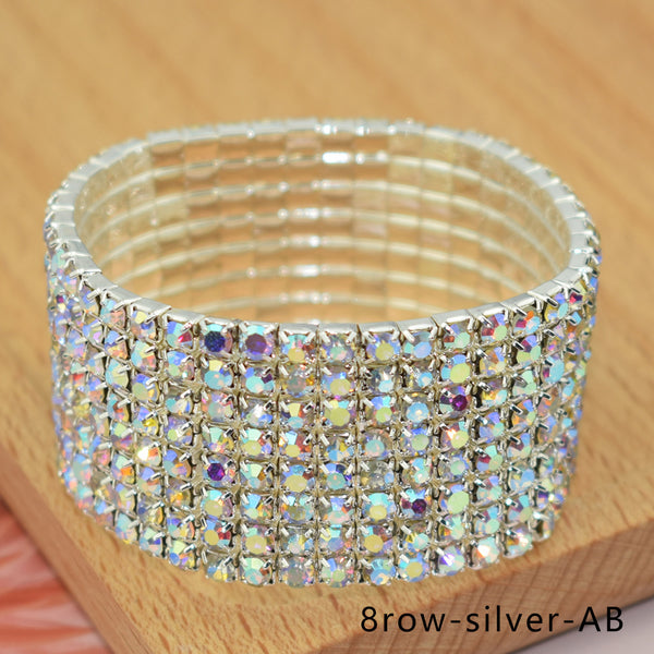 Elastic Diamante Bracelets