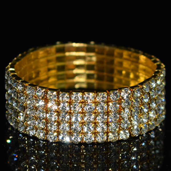 Elastic Diamante Bracelets