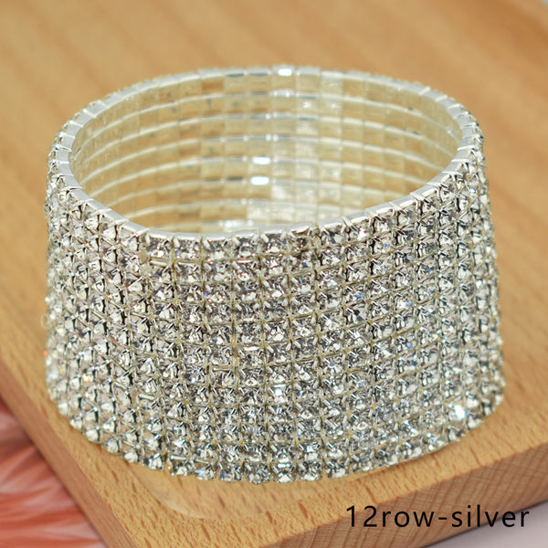 Elastic Diamante Bracelets