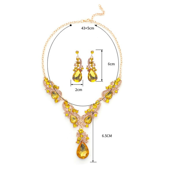 Formal Necklace and Earrings Set