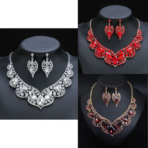 Bridal Neacklace Earrings Set