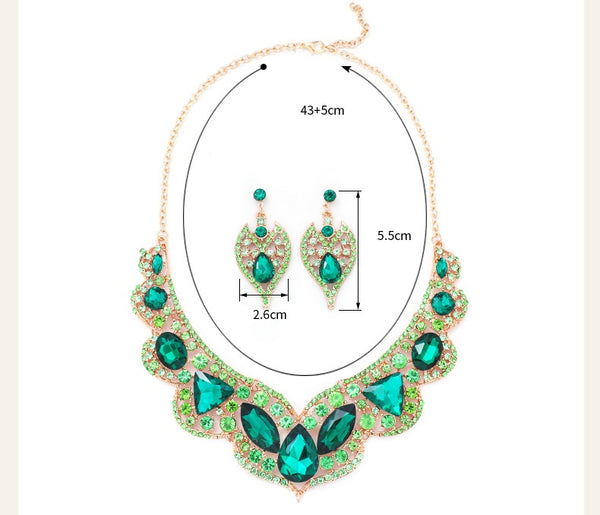 Bridal Neacklace Earrings Set