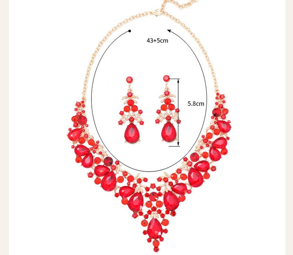 Pearl & Glass Necklace Set