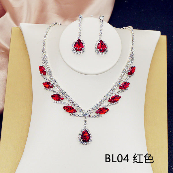 High End Diamante Necklace Set