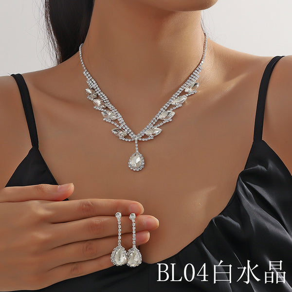 High End Diamante Necklace Set