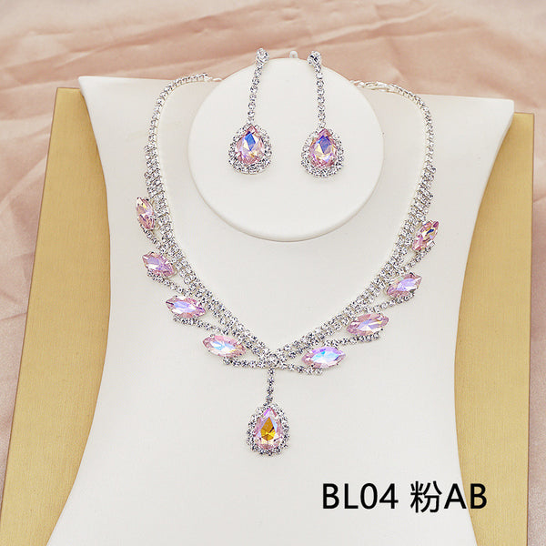 High End Diamante Necklace Set