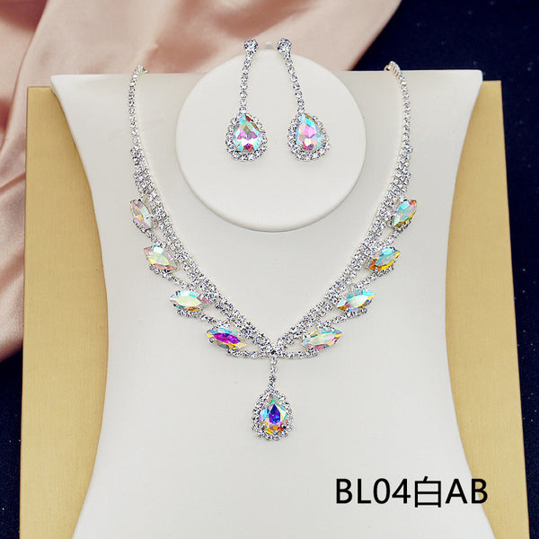 High End Diamante Necklace Set