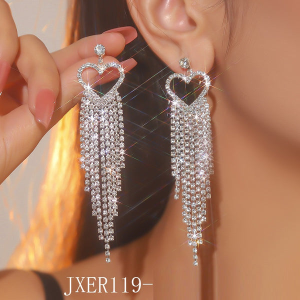 Long Diamante Earrings
