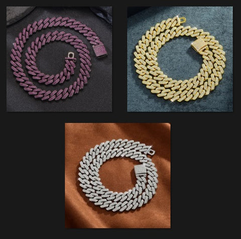 Cuban Chain Full Diamond Bracelet