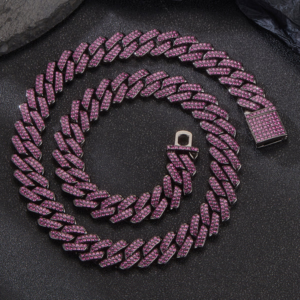 Cuban Chain Full Diamond Necklace 20inches