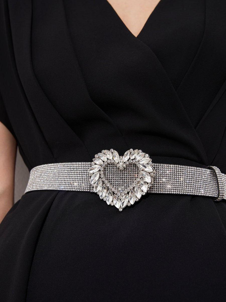 Diamante Heart Buckle Belt – SaSaCoTnT