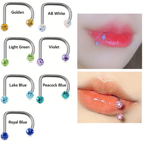 D-Shaped Lip Ring Diamond Balls