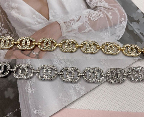 CC Rhinestones Chain Belt