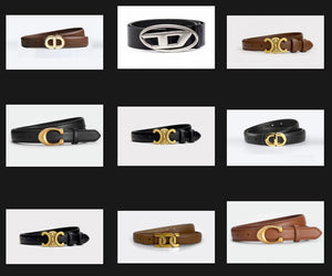 Genuine Letter With Logo Buckles