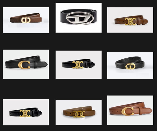 Genuine Letter With Logo Buckles