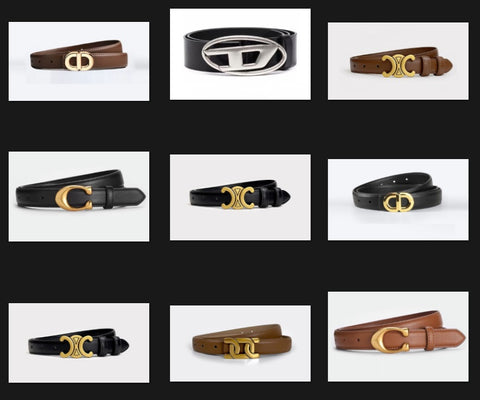 Genuine Letter With Logo Buckles