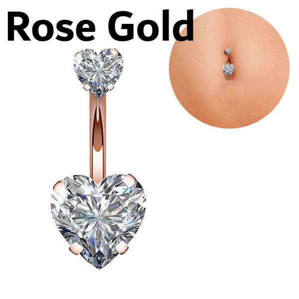 Heart Shaped Navel Ring