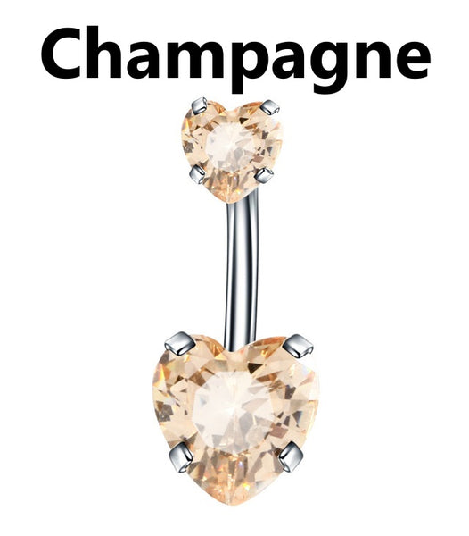 Heart Shaped Navel Ring