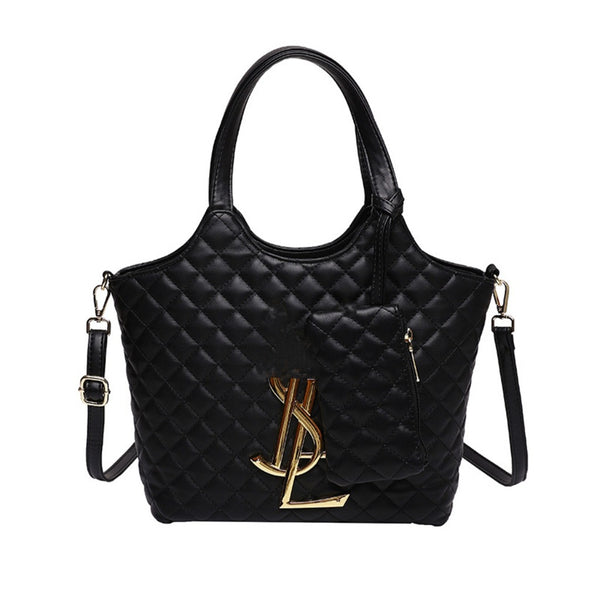 YL Large Quilted Shoulder Bag