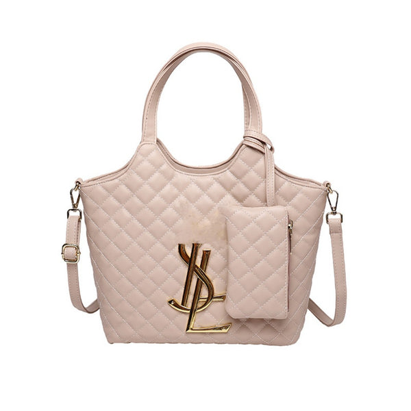 YL Large Quilted Shoulder Bag
