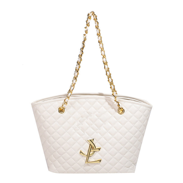YL Large Quilted Tote Bag