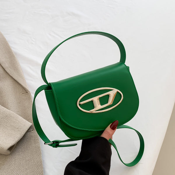 D Shoulder Bag With Long Strap