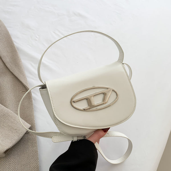 D Shoulder Bag With Long Strap