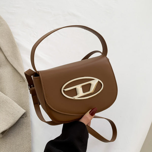 D Shoulder Bag With Long Strap