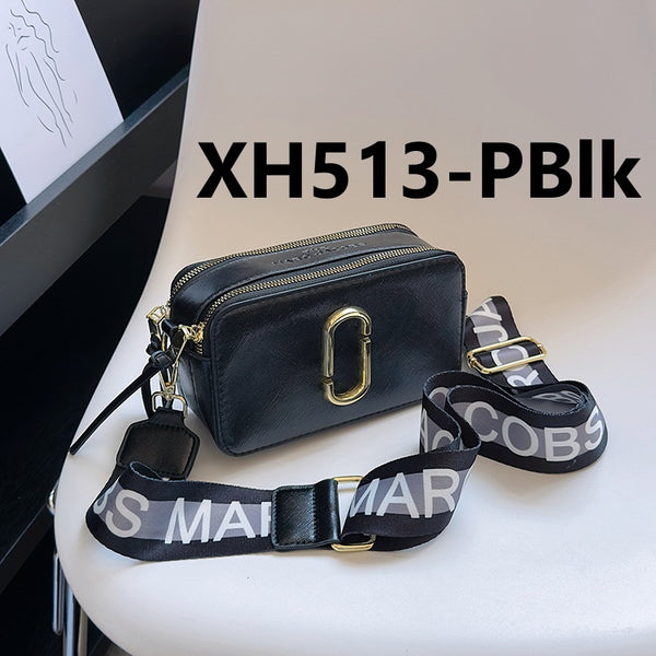 Metallic MJ Camera Bag With Wide Shoulder Strap