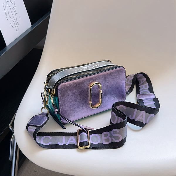 Metallic MJ Camera Bag With Wide Shoulder Strap