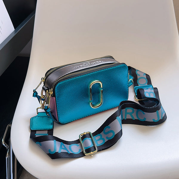 Metallic MJ Camera Bag With Wide Shoulder Strap