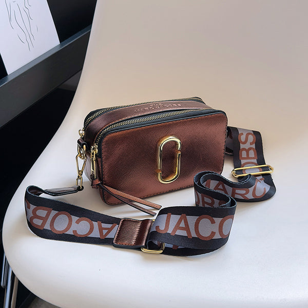 Metallic MJ Camera Bag With Wide Shoulder Strap