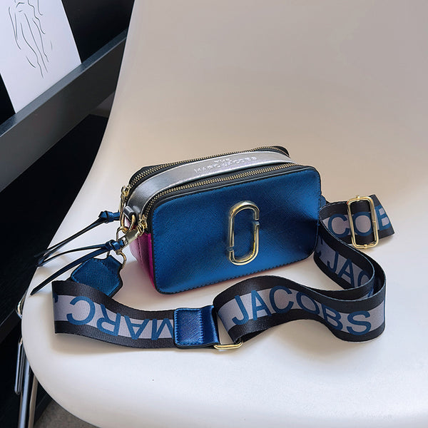 Metallic MJ Camera Bag With Wide Shoulder Strap