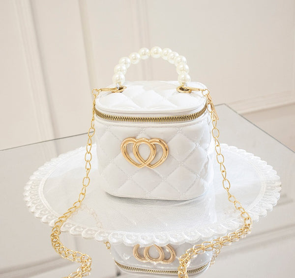 PVC Jelly Bag With Pearl Handle