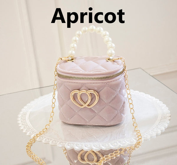 PVC Jelly Bag With Pearl Handle