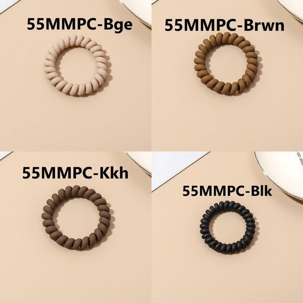 Matte Phone Cord Hair Tie Pairs