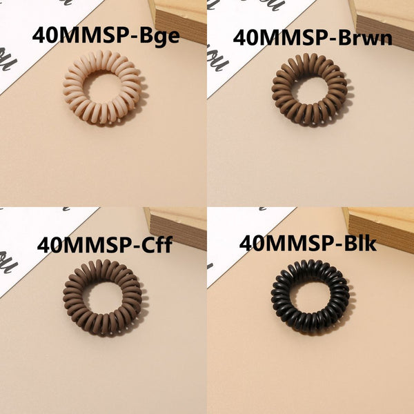 Matte Phone Cord Hair Tie Pairs