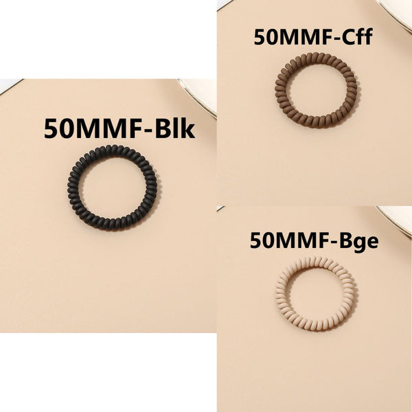 Matte Phone Cord Hair Tie Pairs
