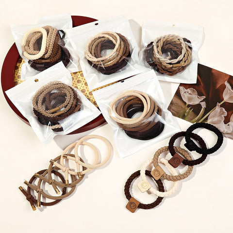 High Elasticity Hair Ties 10pcs
