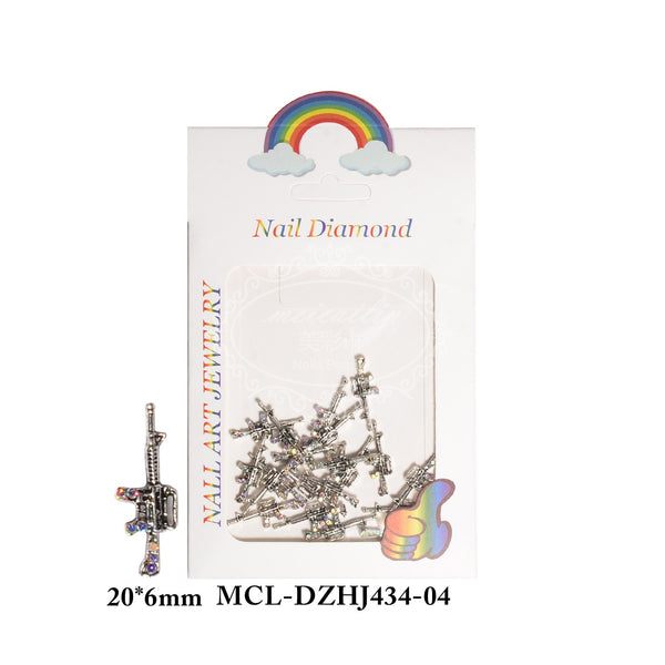 Metal Diamond Gun Nail Art Accessory