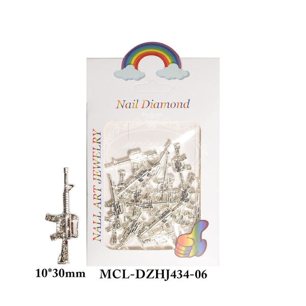 Metal Diamond Gun Nail Art Accessory
