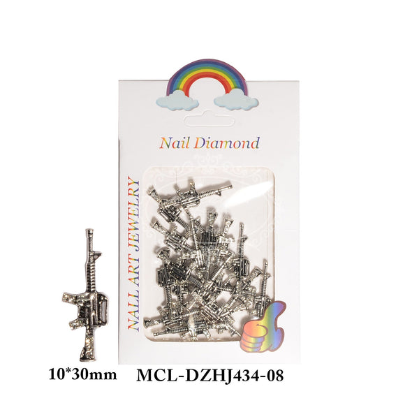 Metal Diamond Gun Nail Art Accessory