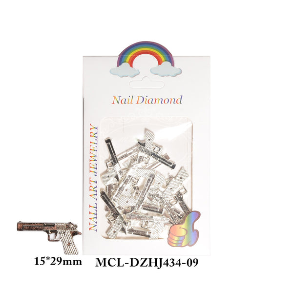 Metal Diamond Gun Nail Art Accessory