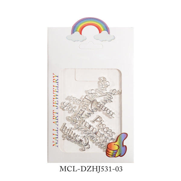 Zodiac Metal Nail Art Accessory