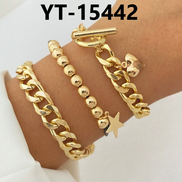 Gold Chain Retro Stacking Bracelets