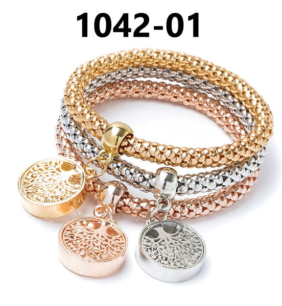 Layered Bracelet with Charms